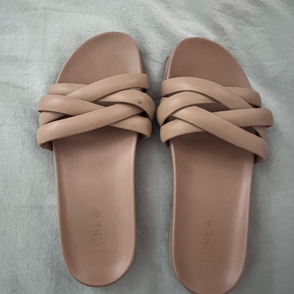 J. Crew Women's Beige Crisscross Sandals